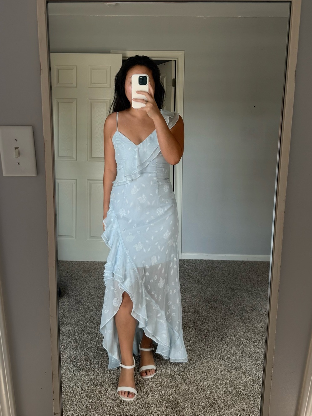 🩵 Lulus Light Blue Ruffle Dress 🩵